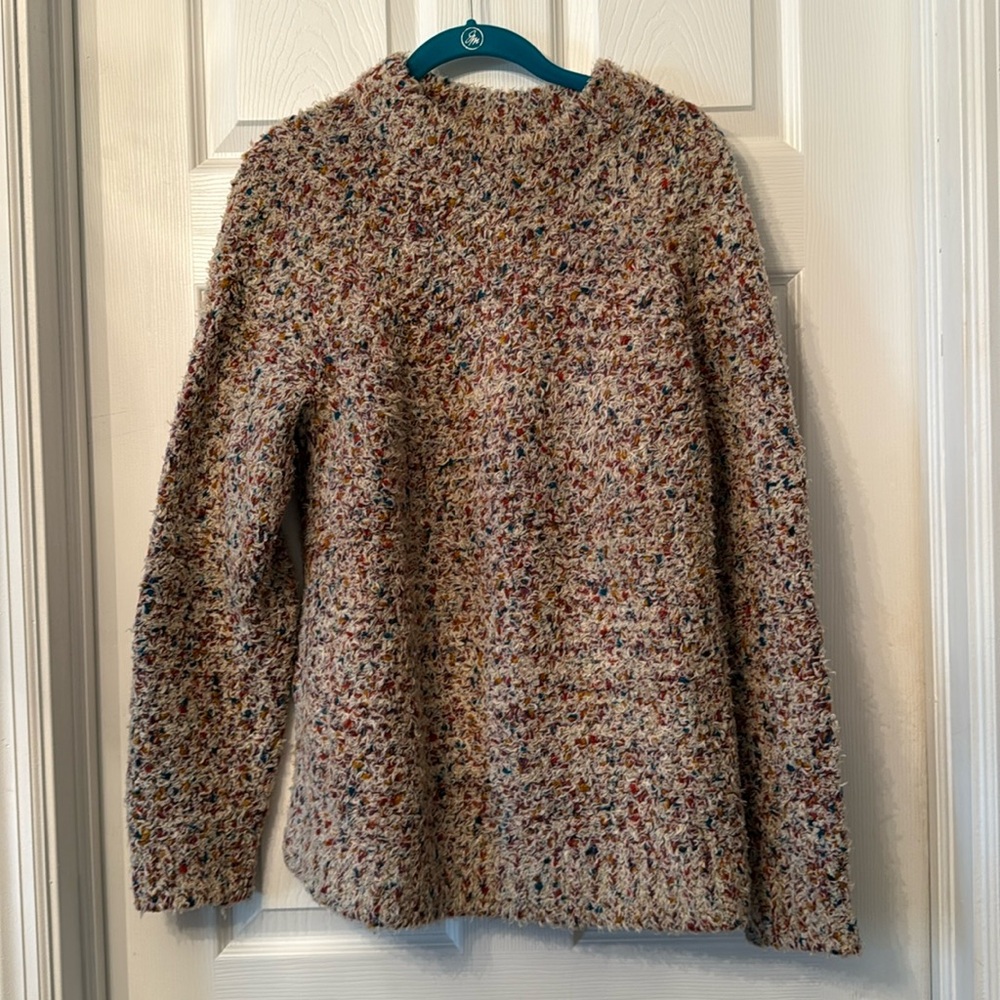 Lou & Grey Oversized Popcorn Confetti Sweater medium